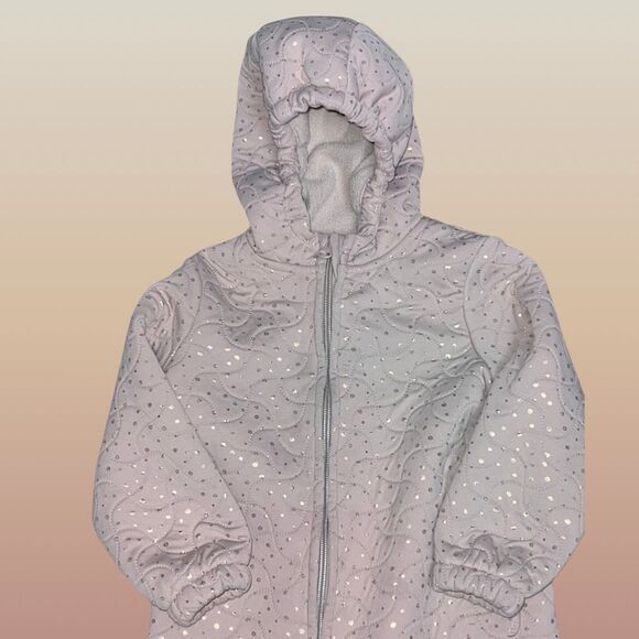 Wheat ROSE Sparkly ORKO-TEX Therma Snowsuit  Size 2T - Picture 4 of 7